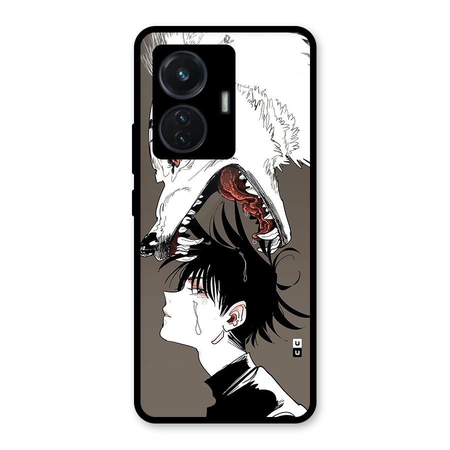 Fushiguro Demon Dog Glass Back Case for iQOO Z6 44W