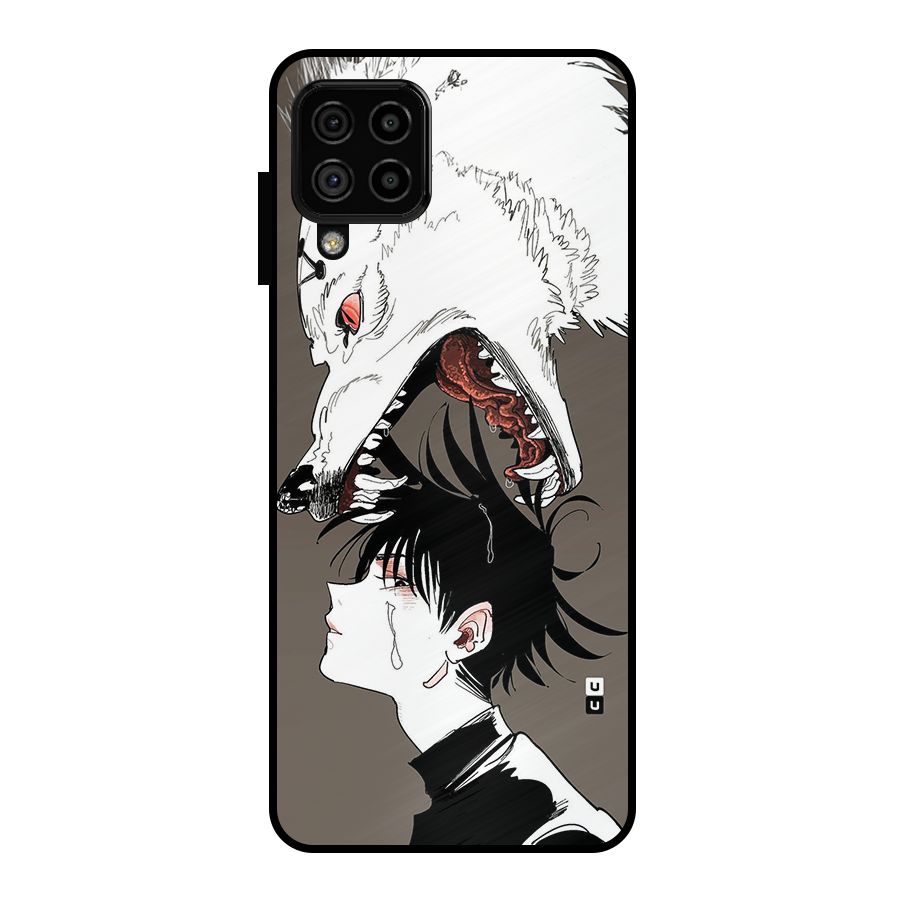 Fushiguro Demon Dog Metal Back Case for Galaxy A22 4G