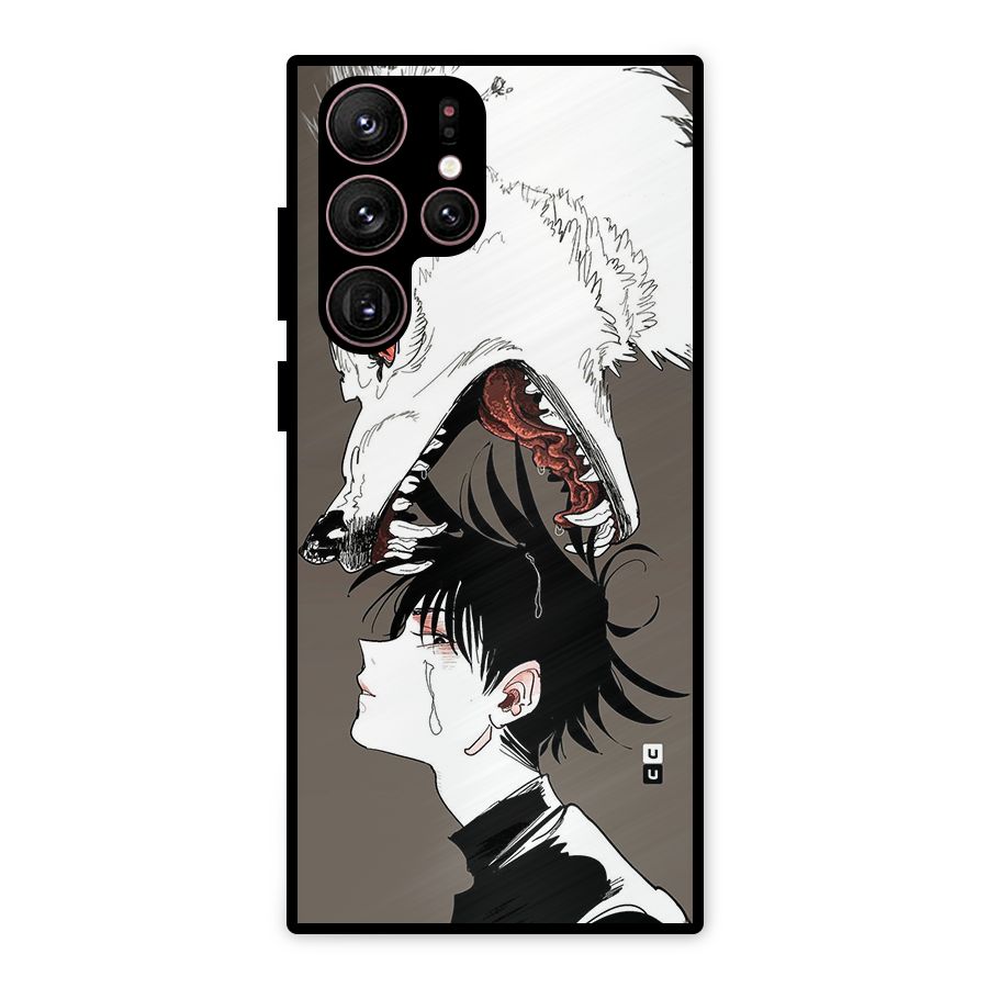 Fushiguro Demon Dog Metal Back Case for Galaxy S22 Ultra 5G