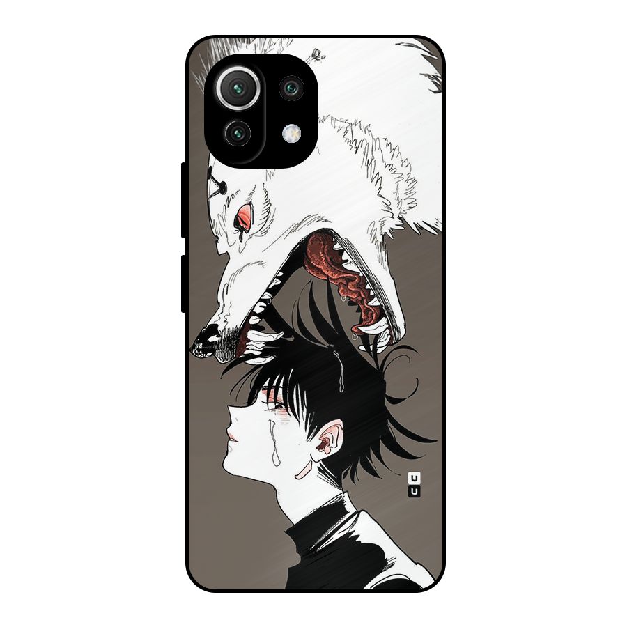 Fushiguro Demon Dog Metal Back Case for Mi 11 Lite