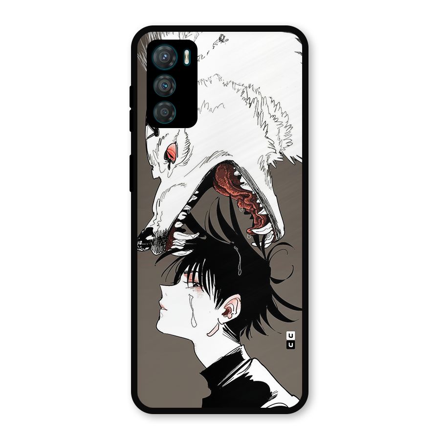 Fushiguro Demon Dog Metal Back Case for Moto G42