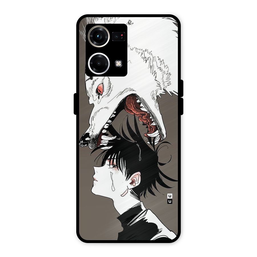 Fushiguro Demon Dog Metal Back Case for Oppo F21s Pro 4G