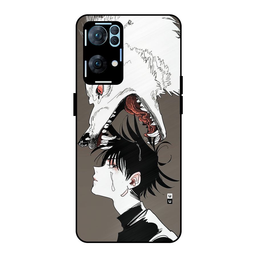 Fushiguro Demon Dog Metal Back Case for Oppo Reno7 Pro 5G