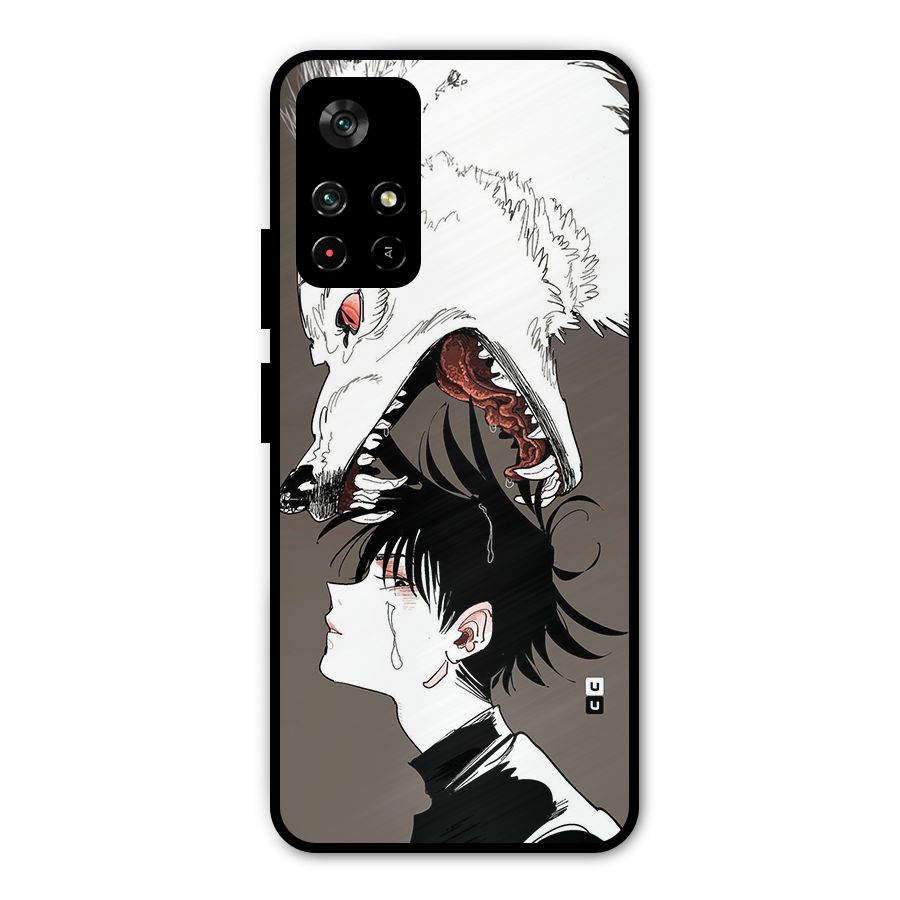 Fushiguro Demon Dog Metal Back Case for Redmi Note 11T 5G