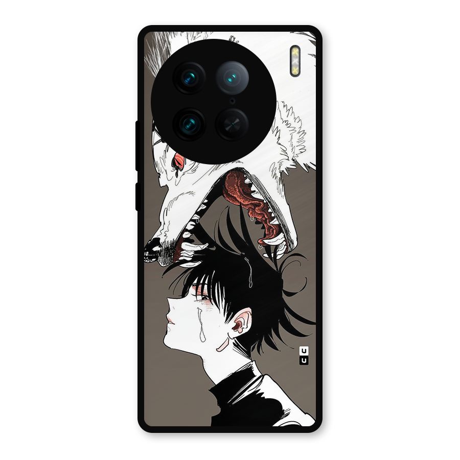 Fushiguro Demon Dog Metal Back Case for Vivo X90 Pro