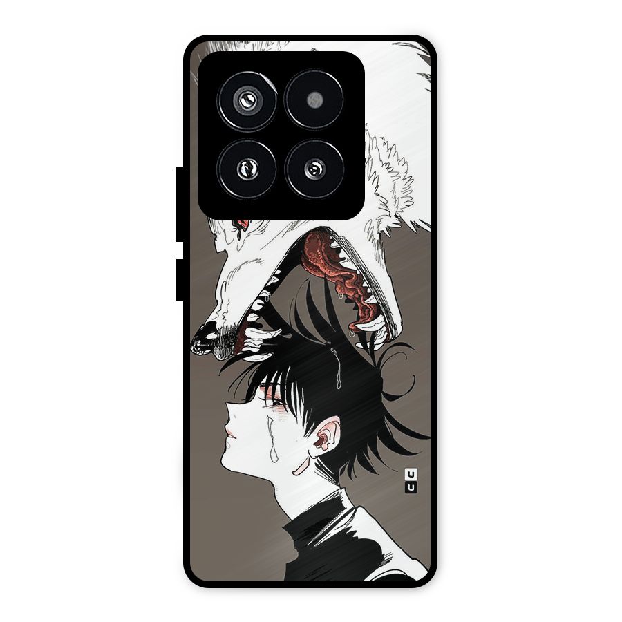 Fushiguro Demon Dog Metal Back Case for Xiaomi 14 Pro