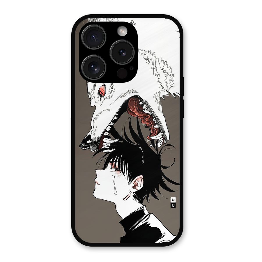 Fushiguro Demon Dog Metal Back Case for iPhone 15 Pro
