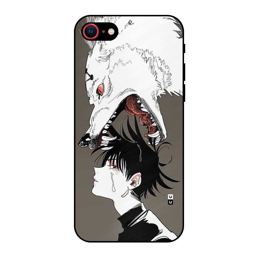 Fushiguro Demon Dog Metal Back Case for iPhone SE 2022