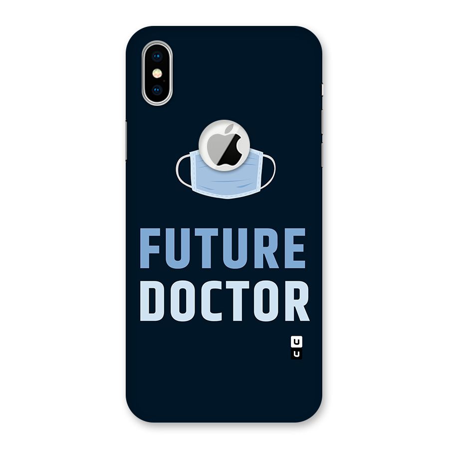 Future Doctor Back Case for iPhone X Logo Cut