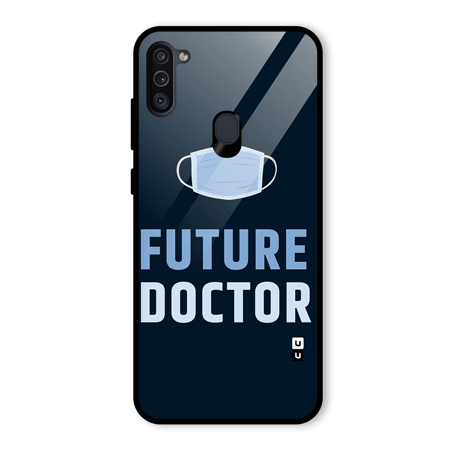 Future Doctor Glass Back Case for Galaxy M11