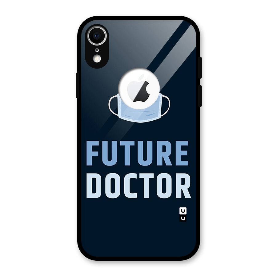 Future Doctor Glass Back Case for iPhone XR Logo Cut
