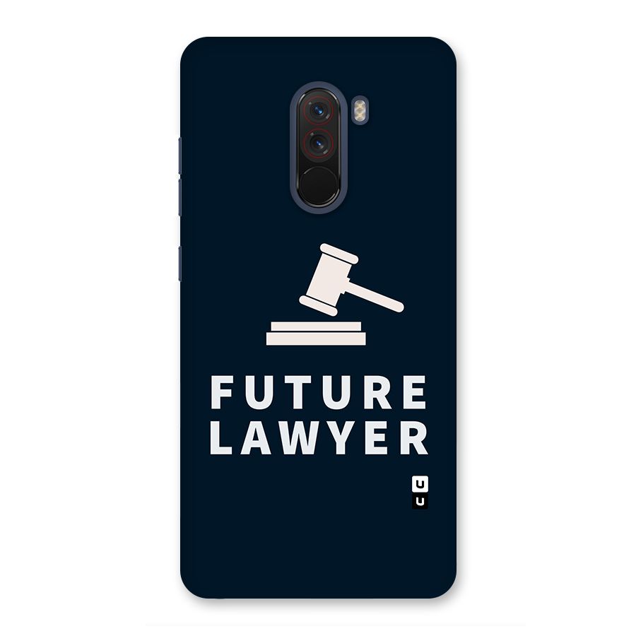 Future Lawyer Glass Back Case for Poco F1