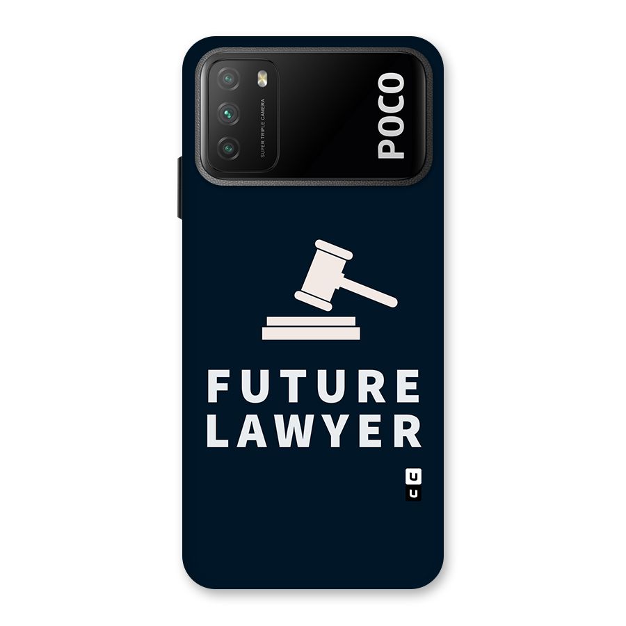 Future Lawyer Back Case for Poco M3