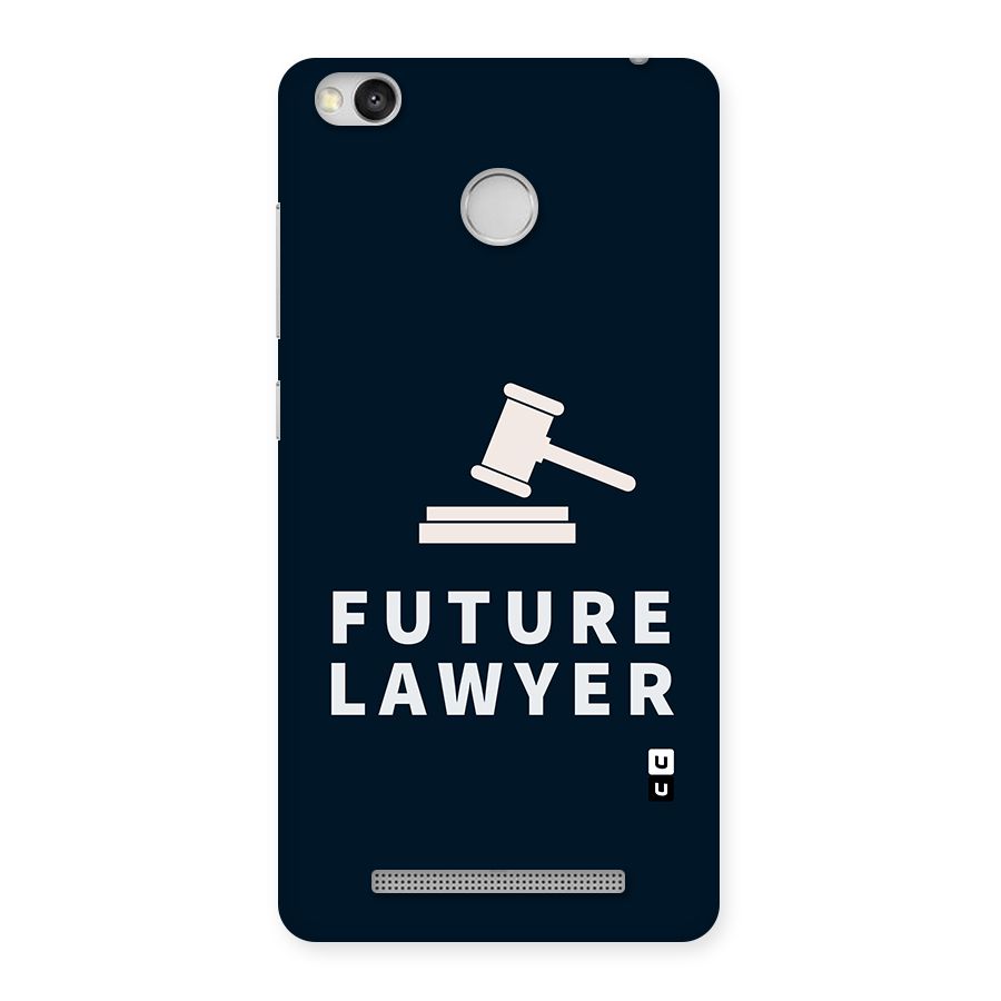 Future Lawyer Back Case for Redmi 3S Prime