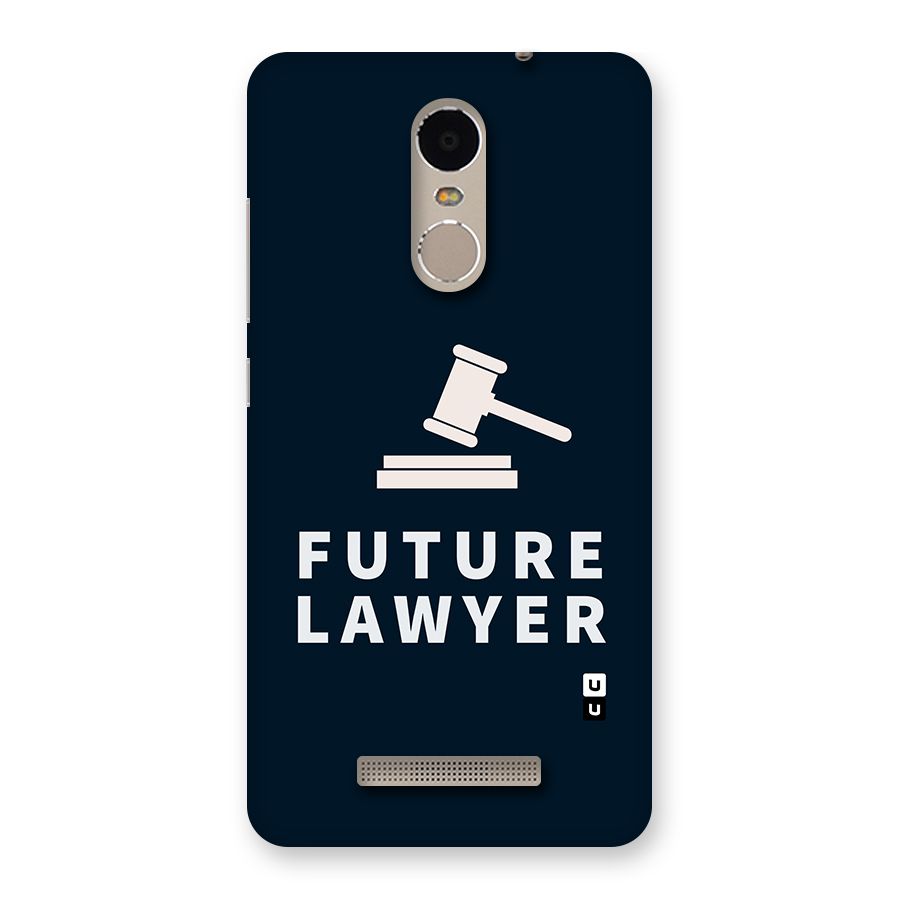 Future Lawyer Back Case for Xiaomi Redmi Note 3