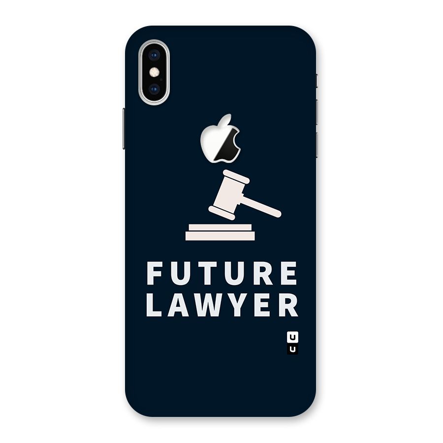 Future Lawyer Back Case for iPhone XS Max Apple Cut