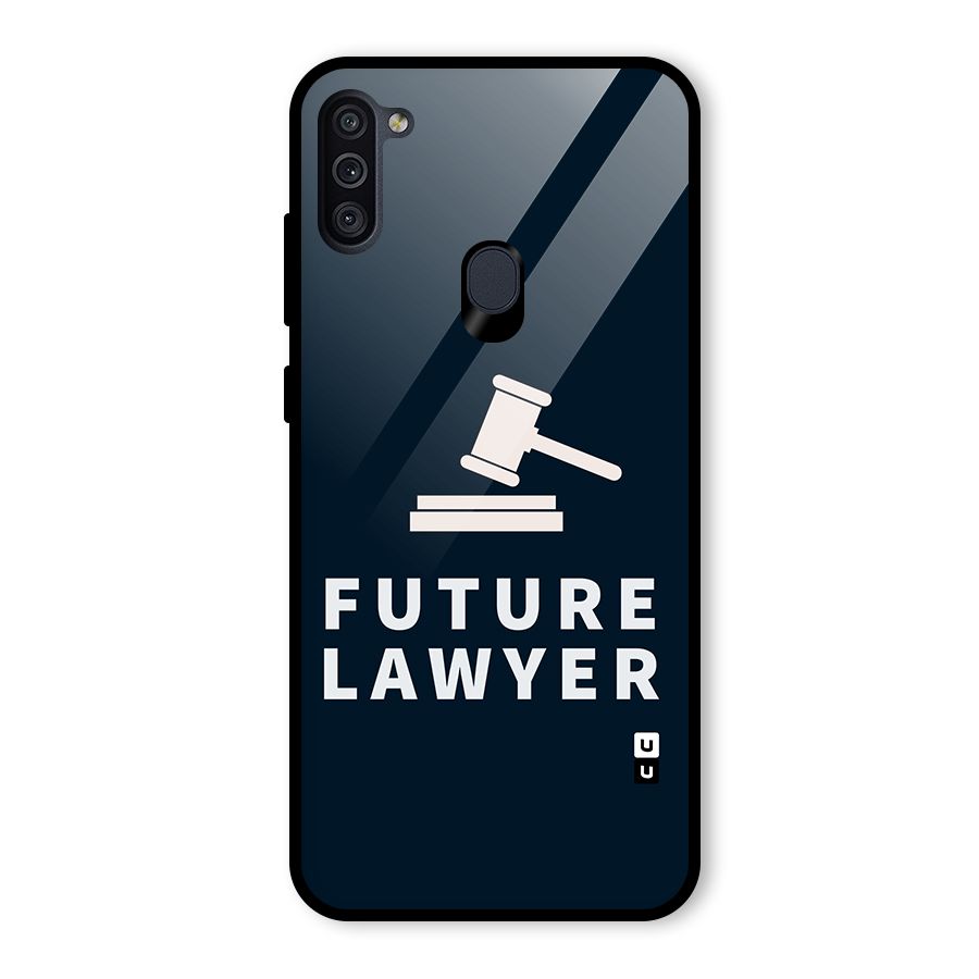 Future Lawyer Glass Back Case for Galaxy M11