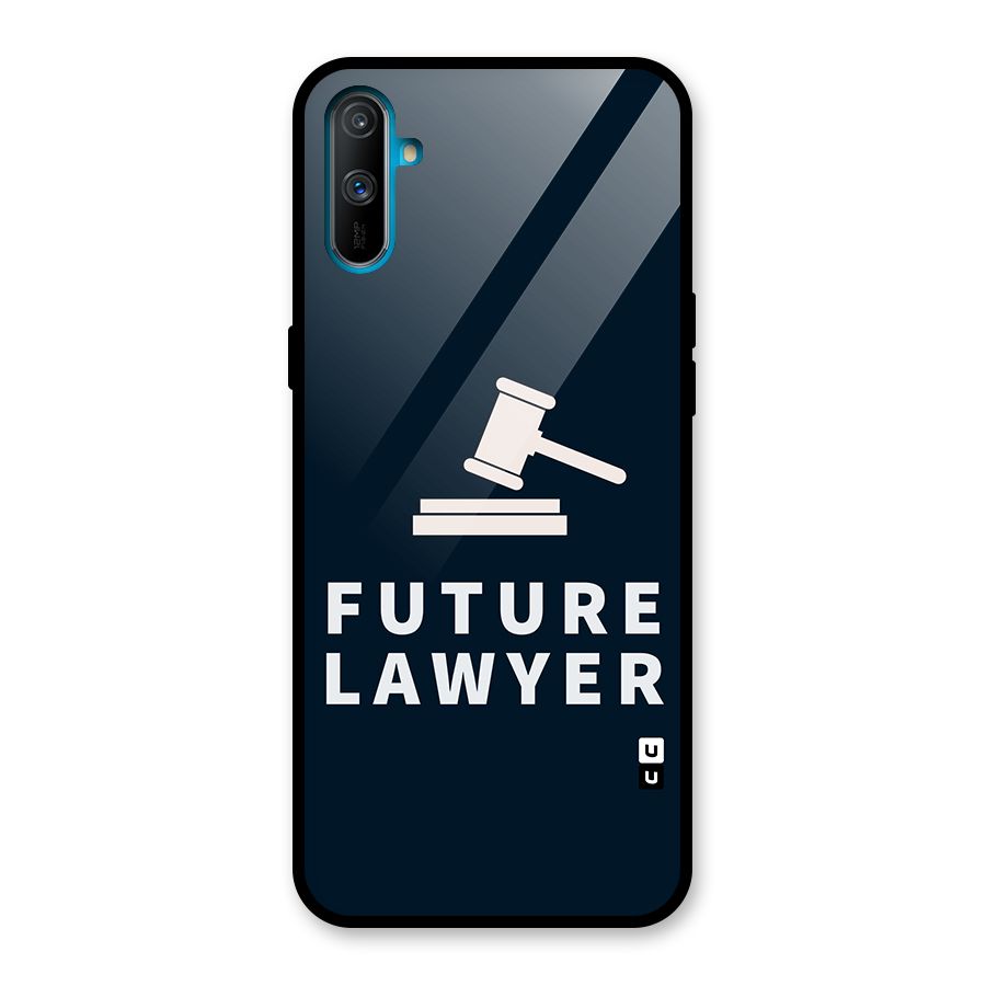 Future Lawyer Glass Back Case for Realme C3