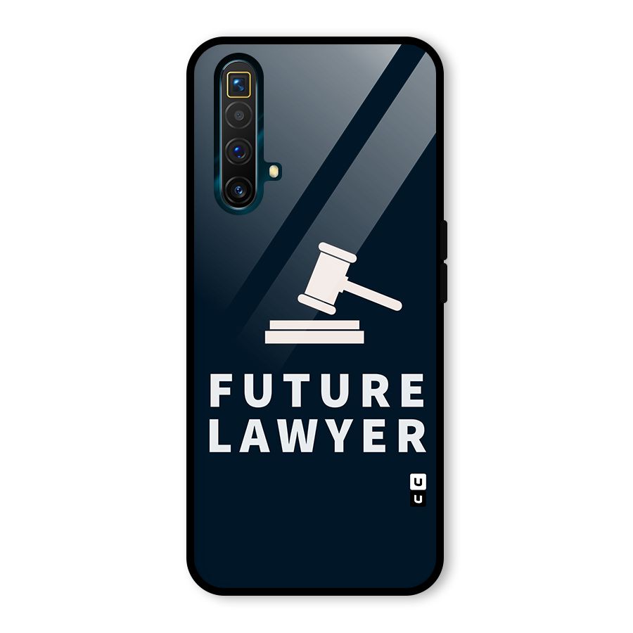 Future Lawyer Glass Back Case for Realme X3