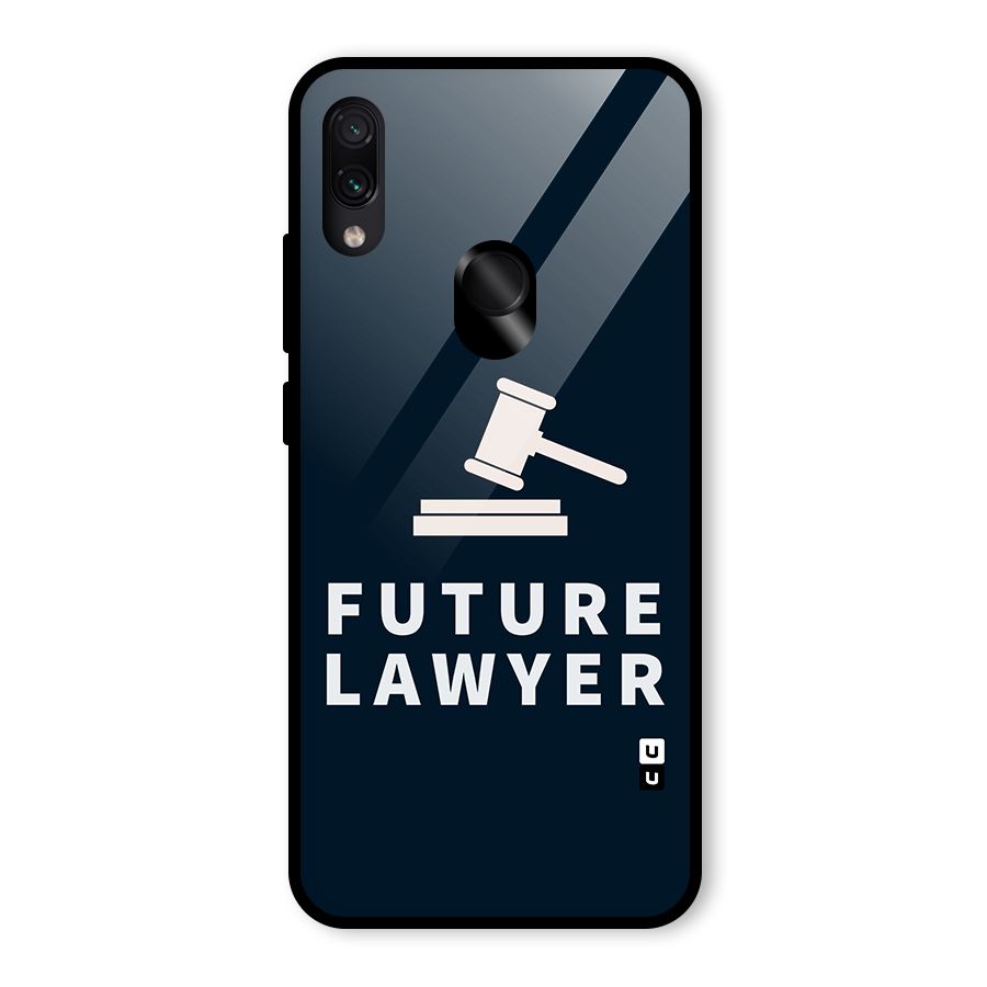 Future Lawyer Glass Back Case for Redmi Note 7 Pro