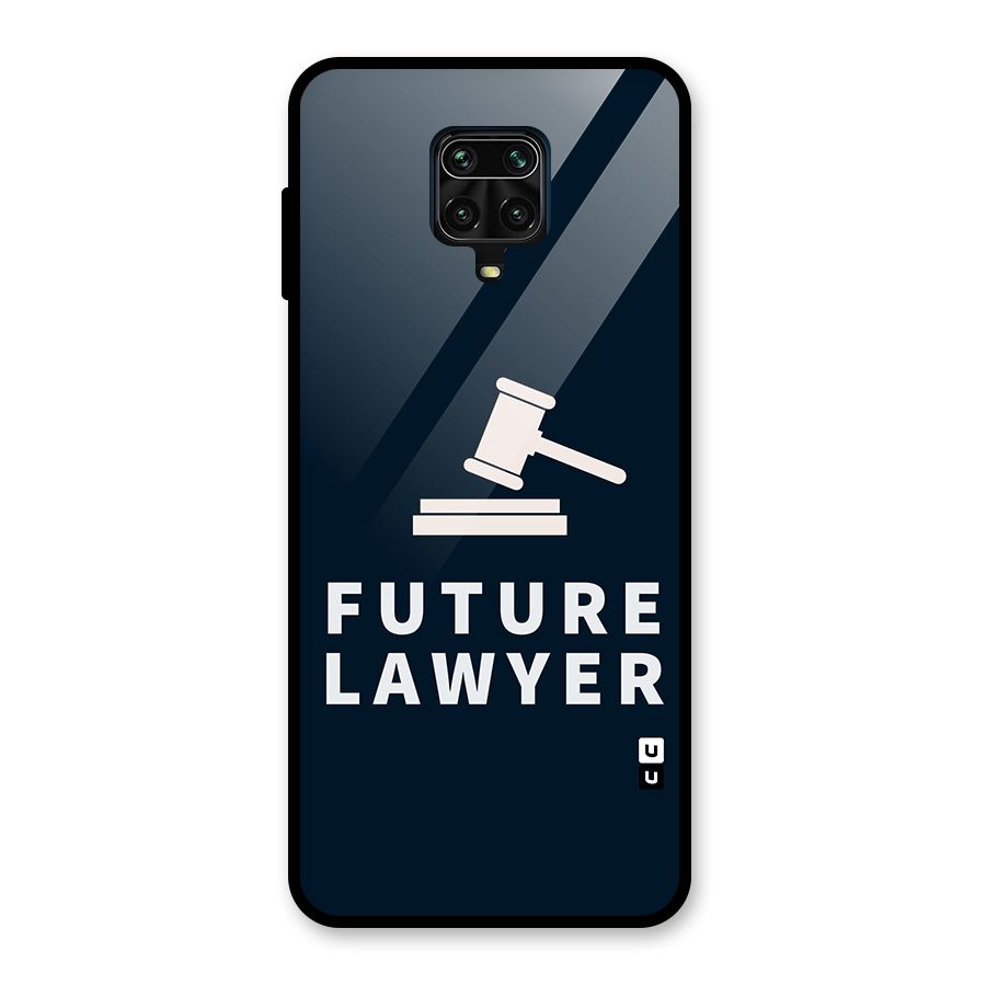 Future Lawyer Glass Back Case for Redmi Note 9 Pro