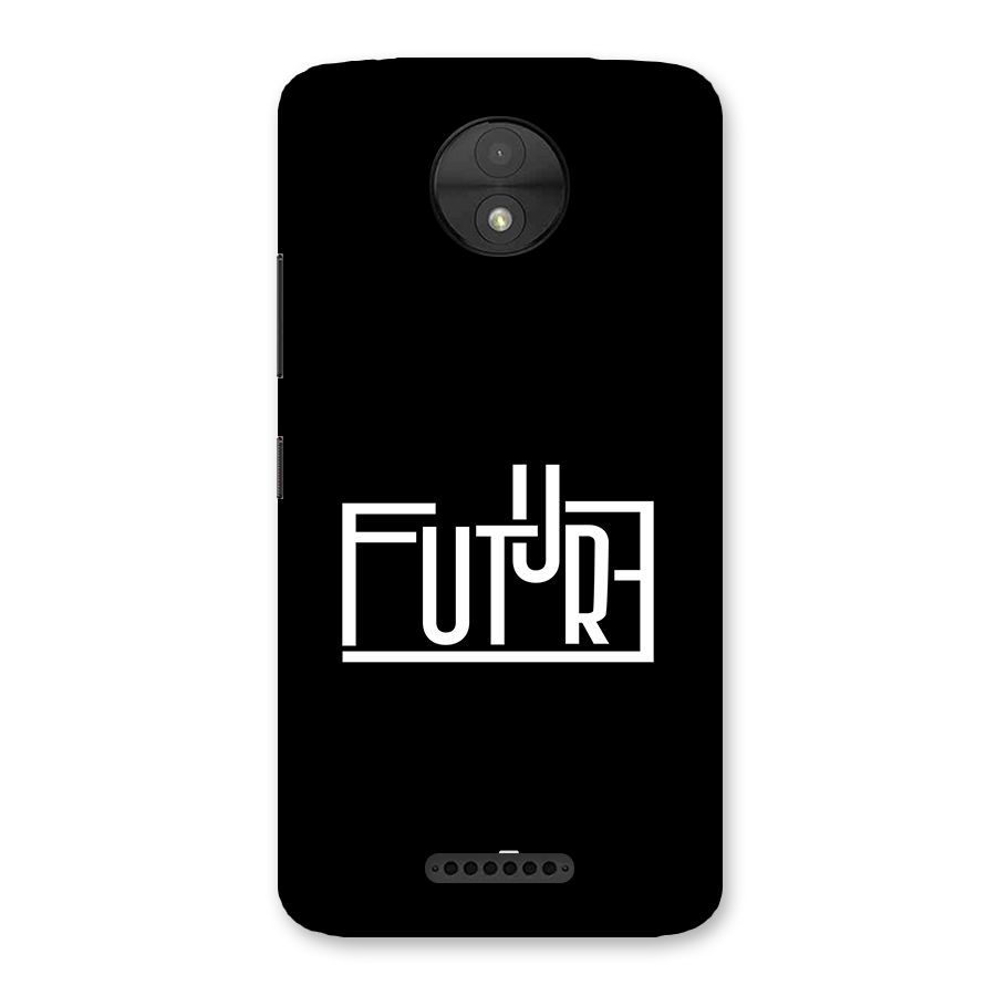 Future Type Back Case for Moto C
