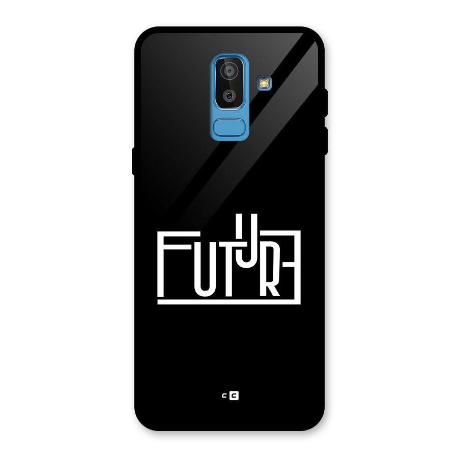 Future Type Glass Back Case for Galaxy J8