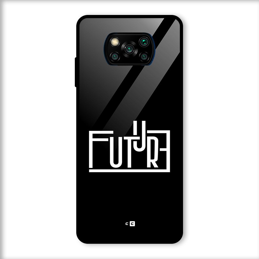 Future Type Glass Back Case for Poco X3