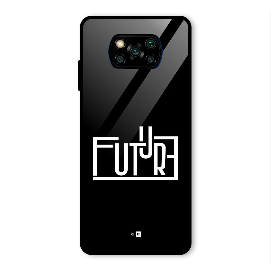Future Type Glass Back Case for Poco X3 Pro
