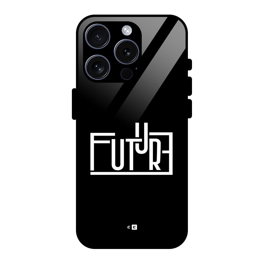 Future Type Glass Back Case for iPhone 15 Pro
