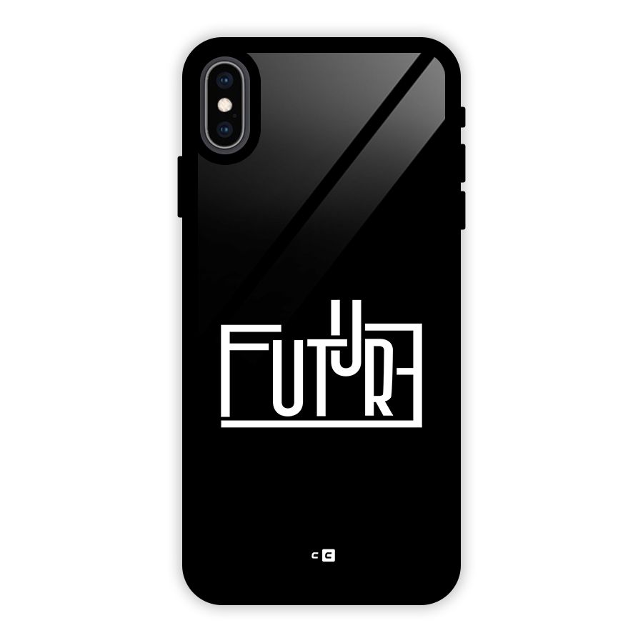 Future Type Glass Back Case for iPhone XS Max