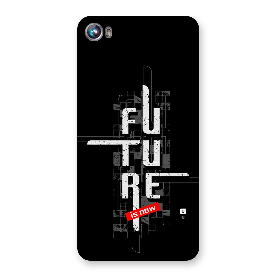 Future is Now Back Case for Canvas Fire 4 (A107)