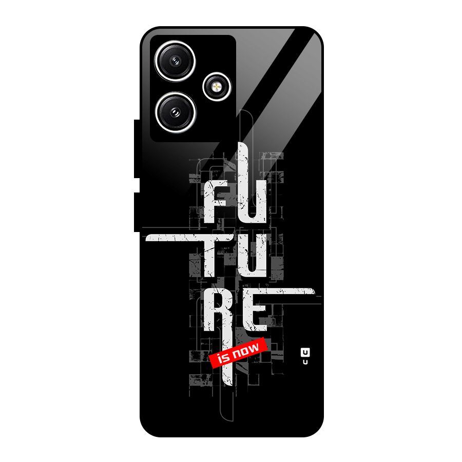 Future is Now Glass Back Case for Poco M6 Pro