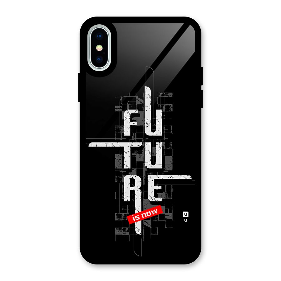 Future is Now Glass Back Case for iPhone X