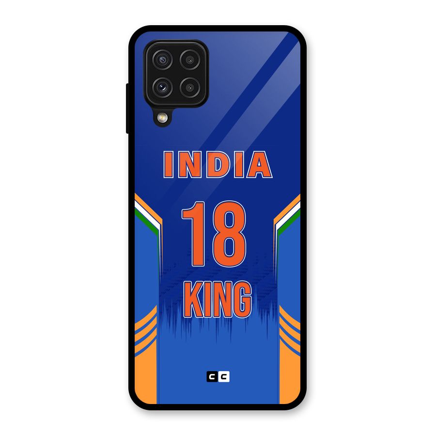 GOAT KING Glass Back Case for Galaxy A22 4G