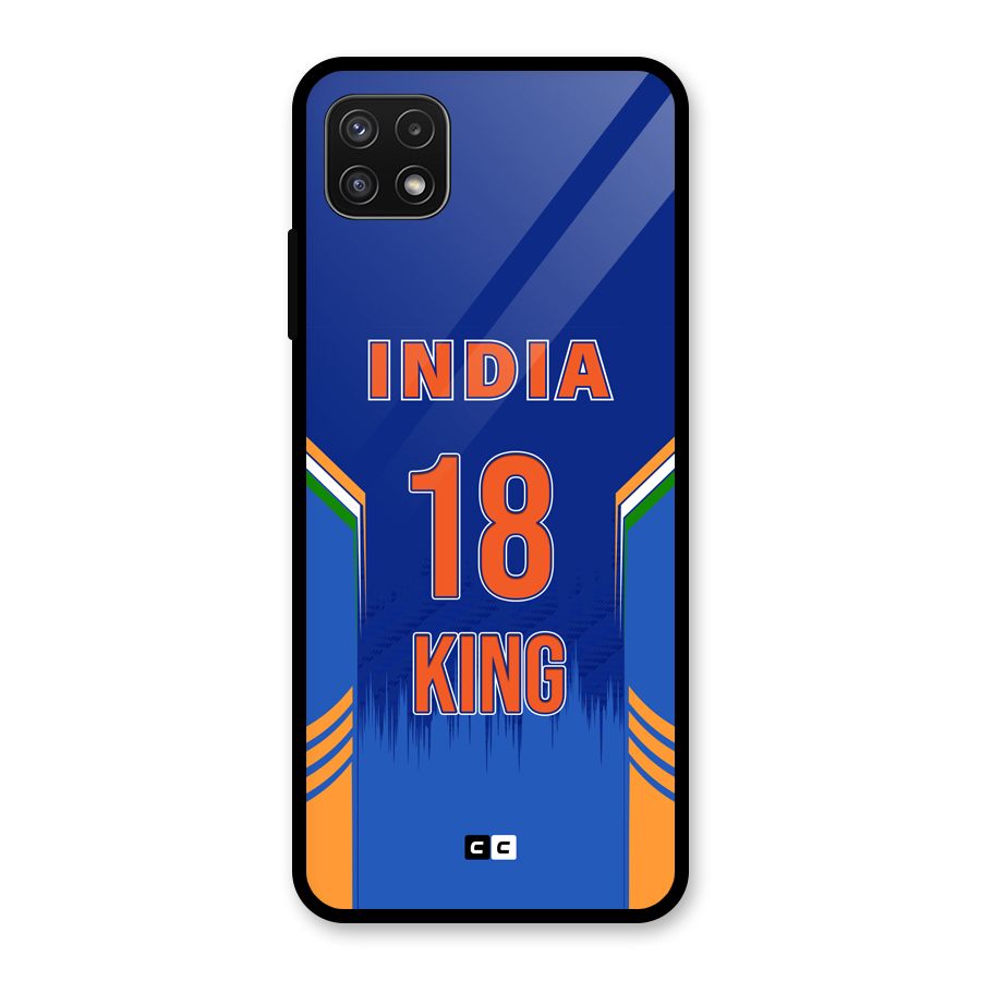 GOAT KING Glass Back Case for Galaxy A22 5G