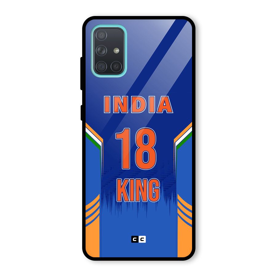 GOAT KING Glass Back Case for Galaxy A71