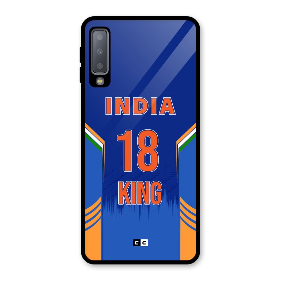 GOAT KING Glass Back Case for Galaxy A7 (2018)
