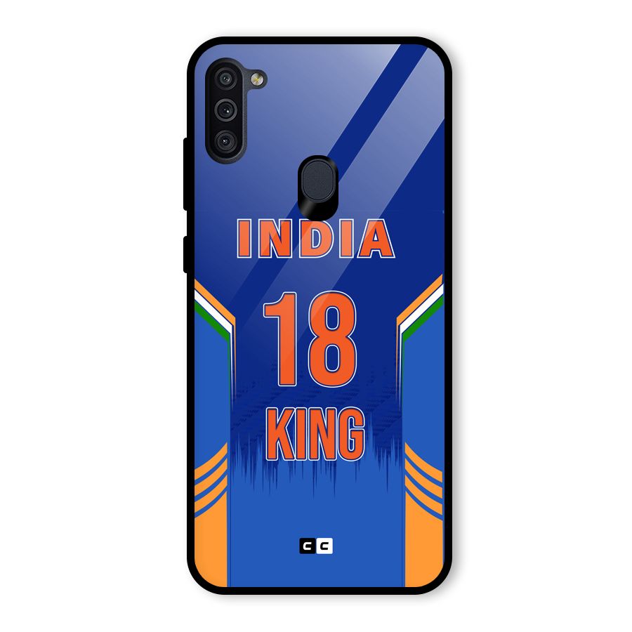 GOAT KING Glass Back Case for Galaxy M11