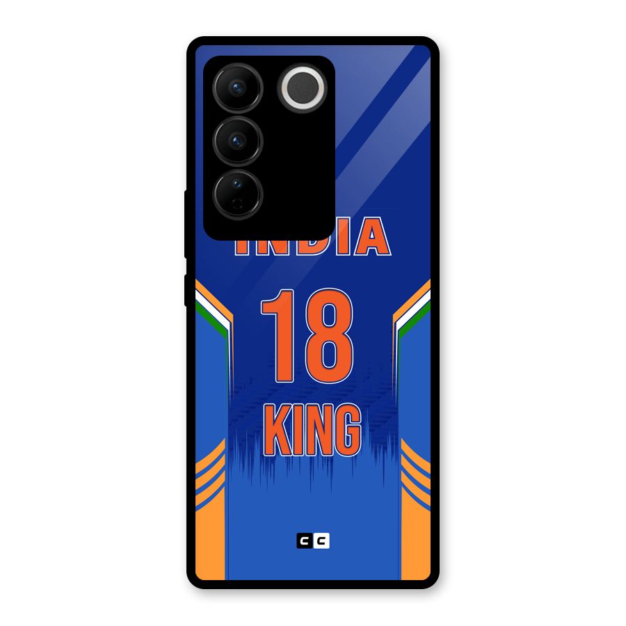 GOAT KING Glass Back Case for Vivo V27