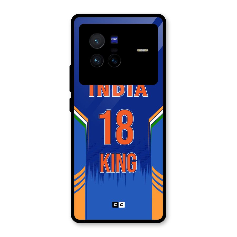 GOAT KING Glass Back Case for Vivo X80