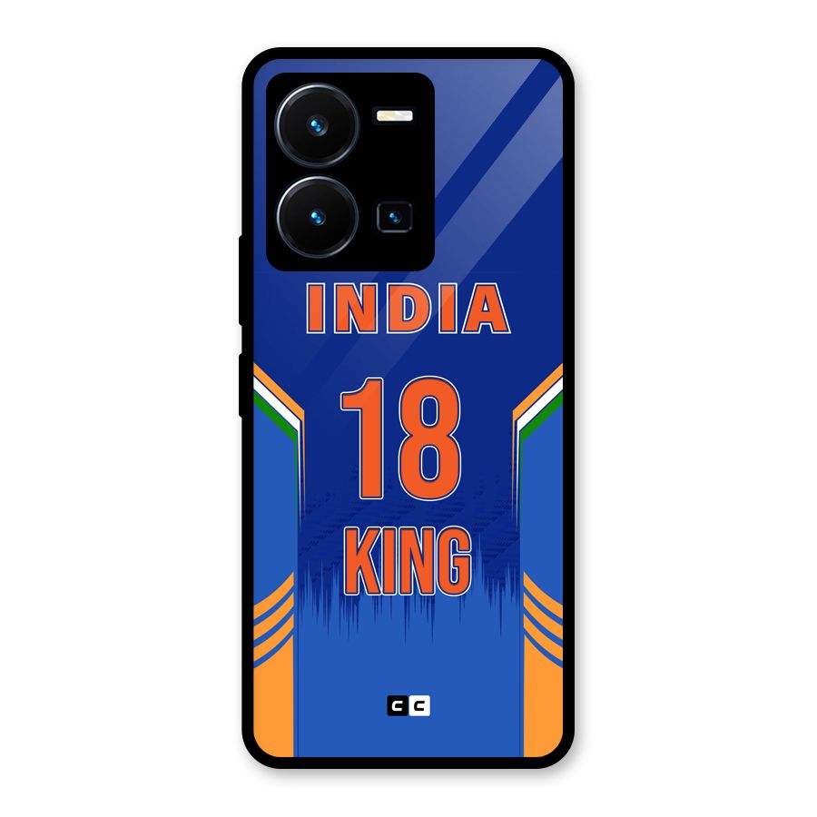GOAT KING Glass Back Case for Vivo Y35