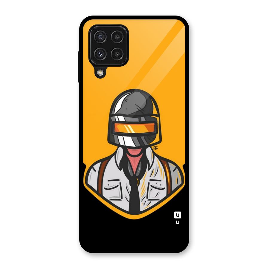 Game Lover Glass Back Case for Galaxy A22 4G