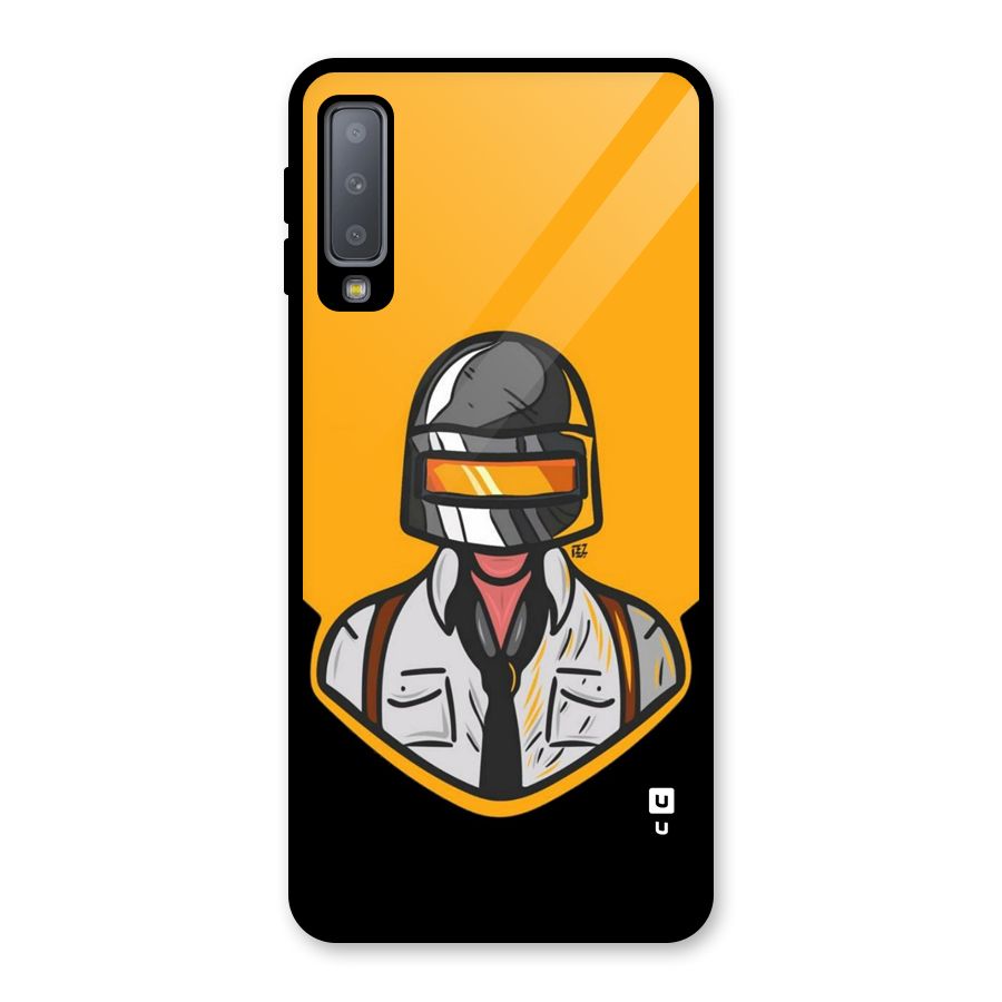 Game Lover Glass Back Case for Galaxy A7 (2018)