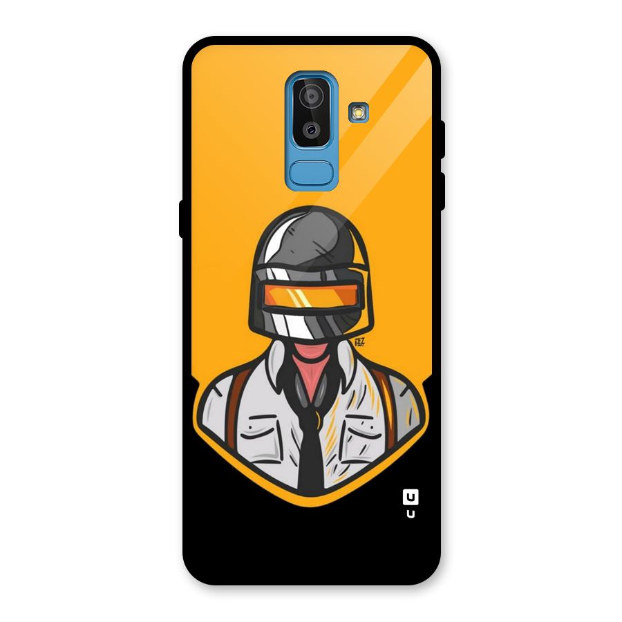 Game Lover Glass Back Case for Galaxy J8