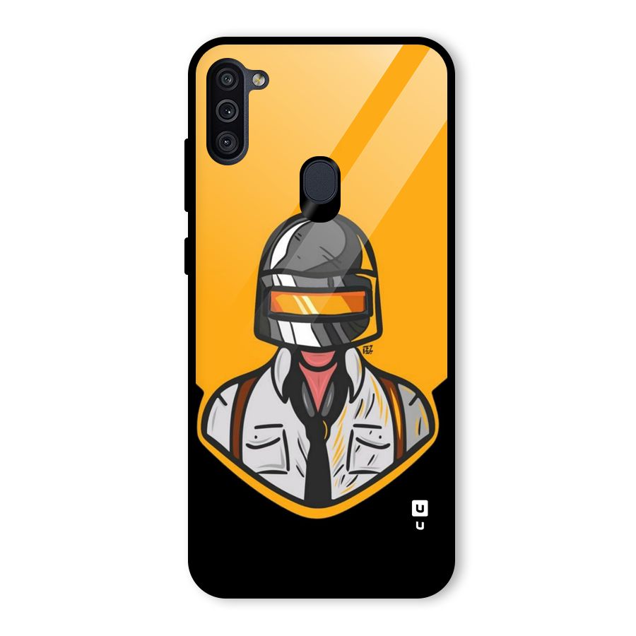 Game Lover Glass Back Case for Galaxy M11