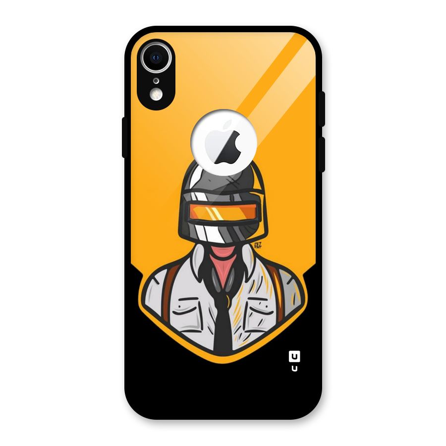 Game Lover Glass Back Case for iPhone XR Logo Cut