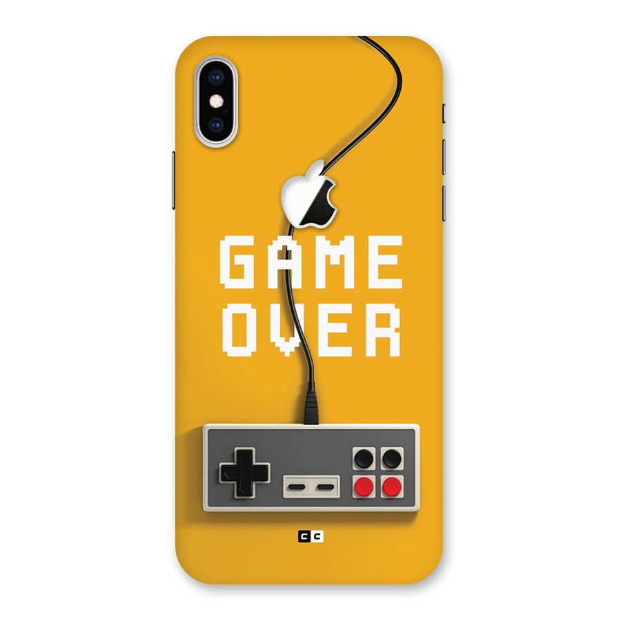 Game Over Remote Back Case for iPhone XS Max Apple Cut