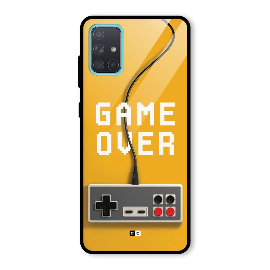 Game Over Remote Glass Back Case for Galaxy A71