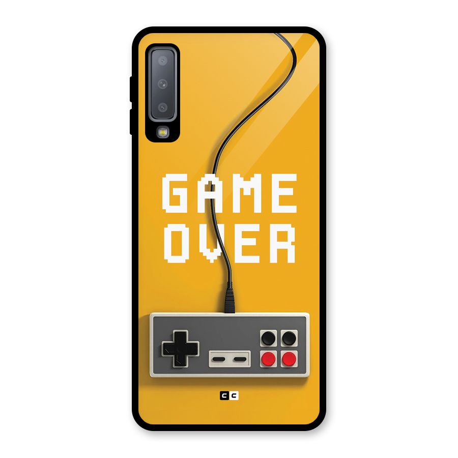 Game Over Remote Glass Back Case for Galaxy A7 (2018)